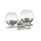 Z-Lite Osono 2 Light Vanity, Brushed Nickel & Clear 1924-2V-BN-LED - alternate 4